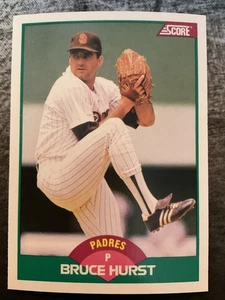 1989 Score Rookie & Traded - Bruce Hurst #19T - Picture 1 of 2