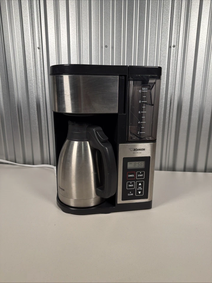 Zojirushi EC-YTC100 Cafetera Máquina 10 Tazas Acero Inoxidable con Jarra de Acero Foto 1 de 4