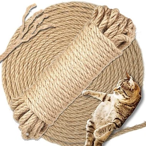 Corda In Sisal Naturale Per Gatti 15 M Tiragraffi Gatto Giochi Animali Domestici - Foto 1 di 7