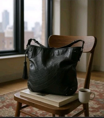 Bally Black Calfskin Quilted Leather Large Tote Bag - Image 1 of 4