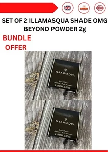 2X Illamasqua OMG Beyond Powder Highlighter 2g Cruelty Free Travel Size BNIB - Picture 1 of 3