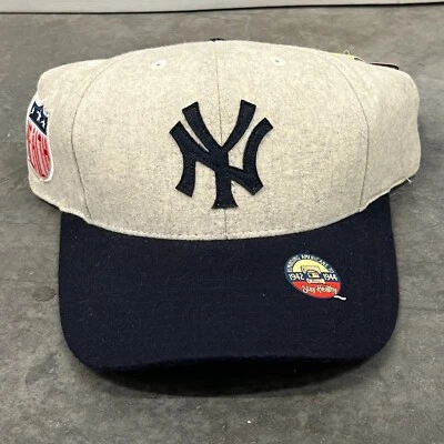 复古纽约洋基队帽子男式海军健康补丁标志美国针帽 — 第 1/4 张图片