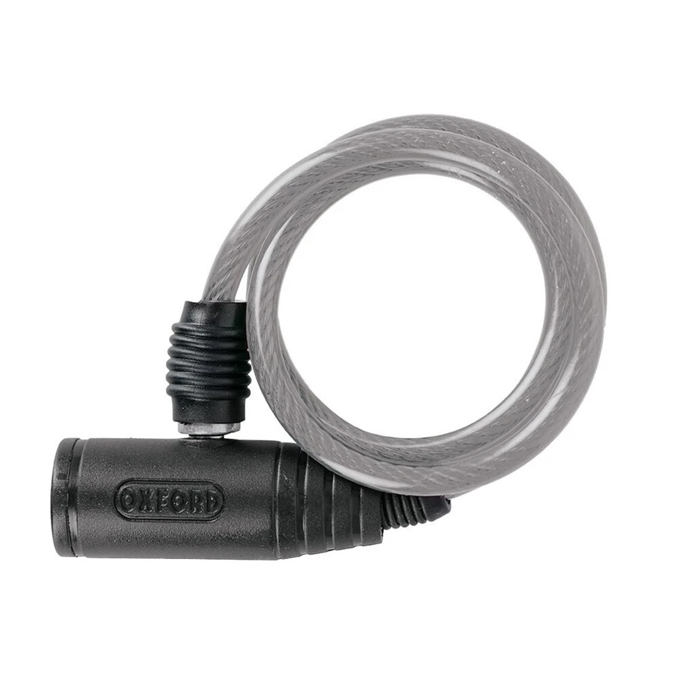 Bloqueo de cable de parachoques compacto Oxford OF01 6 MM X 0,6 M plateado Foto 1 de 1