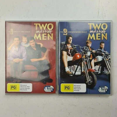 Two And A Half Men Seasons 1 + 2 Charlie Sheen, Jon Cryer Tracked Postage - Image 1 of 4