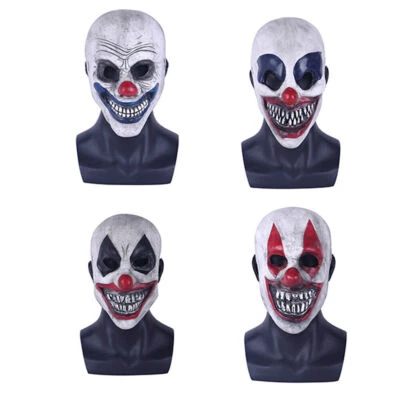 Halloween Scary Clown Joker Killer Robber Mask Cosplay Masquerade Props Latex - Image 1 of 4