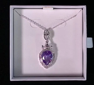Bomb Party RBP2597- The Josephina Pendant purple Ice Crystal Sterling Versailles - Picture 1 of 4
