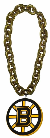 Boston Bruins NHL Gold Fan Chain 10 Inch 3D Foam Necklace Cover