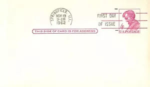 USA Post Card - 1958 - 4 Cent Lincoln, SC UX48 FDC - Picture 1 of 2