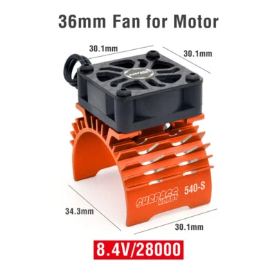 SURPASS RC Motor Cooling Fan Heatsink for RC Car 1/8 1/10 380 390 540 550 Motor - Image 1 of 4