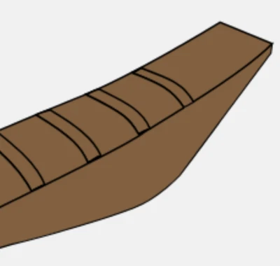 SUZUKI RM 65 2003 2004 2005 2006 03 04 05 06 BROWN RIBBED GRIPPER SEAT COVER USA - Image 1 of 3