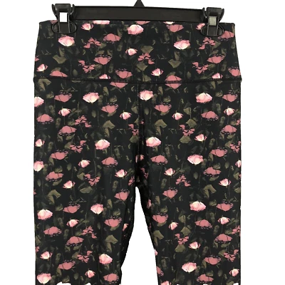 Fabletics Rosa Romance Floral Cintura Alta 25" Leggings Cortos Talla M Negro Rosa Marrón Foto 1 de 4