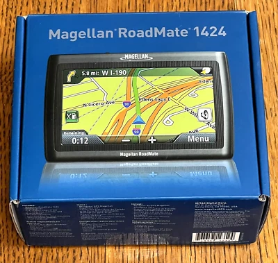 Magellan RoadMate 1424 Portable GPS Navigator New Open Box - Image 1 of 4