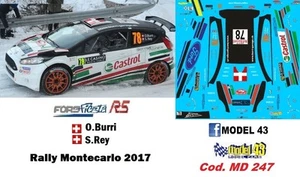 DECAL 1/43 - FORD FIESTA R5 - BURRI - Rally Montecarlo 2017 - Bild 1 von 1
