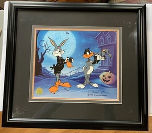 Bugs Bunny Daffy Duck Trick Or Treat, Signed Chuck Jones Ltd. Ed. Animation Cel - Picture 1 of 3