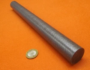 Nylon MDS Runde Stange, schwarz 1,125"" Durchmesser x 12"" Länge - Bild 1 von 7