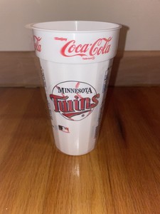 Vintage 1993 MINNESOTA TWINS MLB Coca Cola Souvenir Baseball Schedule Cup