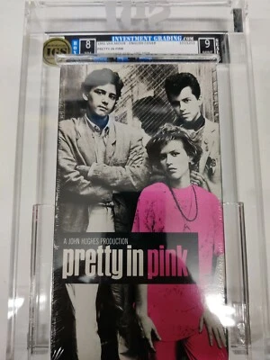 VHS Pretty in Pink IGS 8.0-9.0 NEAR MINT 1986 Early Seal - Image 1 of 4