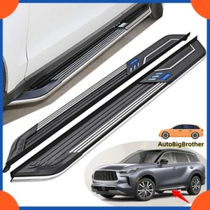 Fits Infiniti QX60 2022 2023 Running Boards Side Steps Nerf Bar Protector Pedal - Picture 1 of 7