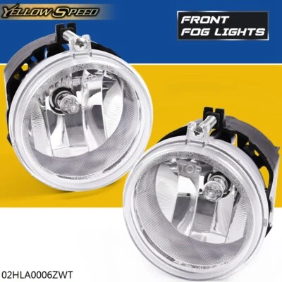 Par de luces antiniebla transparentes aptas para Dodge Challenger Charger Grand Caravan Foto 1 de 4