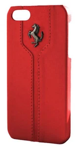Ferrari Monte Carlo iPhone 5 Red Leather Case - Picture 1 of 1