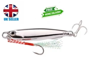 Fishing Lure 20g 66mm VIB Vibration Silver Metal Jig Lure Artificial Spoon Lure - Picture 1 of 4