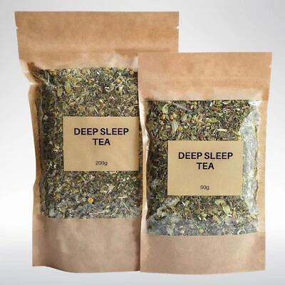 IHERBA Deep Sleep Tea - Herbal Blend With Hops Lavender For Deep Restful Sleep 50/200g