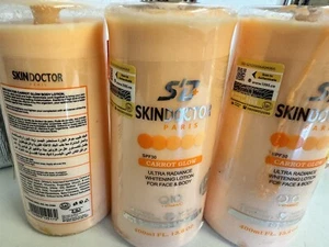 Skin Doctor Carrot Glow Whitening Lotion Face & Body Milk 400ml SPF 30 ORIGINAL - Picture 1 of 4