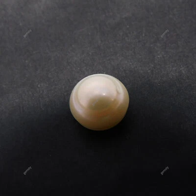 Natural White Pearl 3.10 Ct CERTIFIED Mabe South Pacific SEA Round Cut Loose Gem - Image 1 of 4