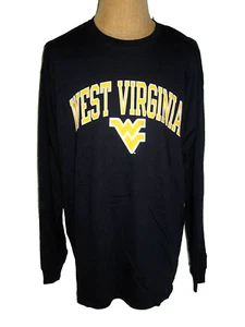 WEST VIRGINIA MOUNTAINEERS LONG SLEEVE SHIRT ADULT MEN'S 2XL Blue NEW without - Picture 1 of 4