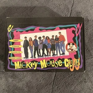 Vintage Mickey Mouse Club Pencil Box Disney Channel 1993 with Original Baggies - Picture 1 of 3