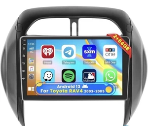 Roinvou 2 64 GB CarPlay Android Touch 9” For 03-05 Toyota RAV4 GPS,BT,FM,RDS,AHD - Bild 1 von 7