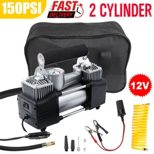 Heavy Duty 12V Electric Car Tyre Inflator 150PSI Portable Air Compressor Pump UK - Picture 1 of 13