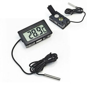 Refrigerator Thermometer Embedded Electronic LCD Digital Freezer Temperature US