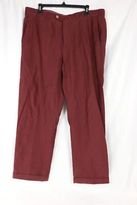 Ermenegildo Zegna Red Micro Corduroy Cotton Pants Mens 38 ~29 Inseam Cuffed READ - Image 1 of 4
