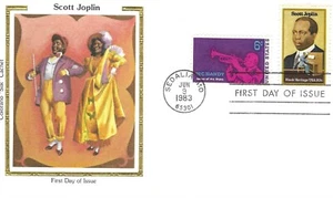 Colorano Silk FDC 1983 20c Scott Joplin Negro He Combo Sc # 2044a, 1372 - Imagen 1 de 1