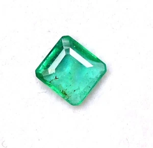 5.50x5.50 mm Certified Natural Emerald Octagon Cut 0.69 CTS Untreated Loose Gems - Picture 1 of 6