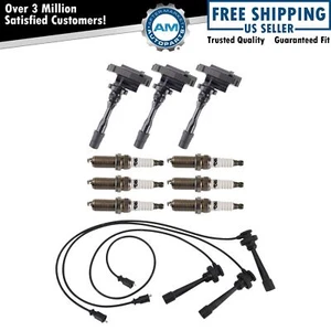 Ignition Coils Wires Spark Plugs Kit Fits 2003-2006 Mitsubishi Montero - Picture 1 of 12