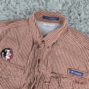 Camisa Columbia PFG Super Bonehead Omni-Sombra Para Hombres Grande Roja Cuadros Manga Larga - Imagen 1 de 10