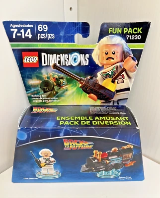 LEGO 71230 Doc Brown Dimensions MINIFIGURE Time Machine Video game unopened box - Image 1 of 4