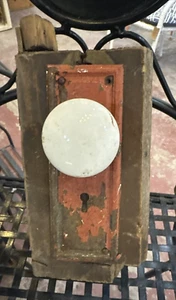 Antique Vintage White Porcelain Door Knobs Architectural Salvage - Picture 1 of 12