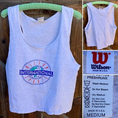Camiseta sin mangas gráfica Wilson International Sports de colección talla M Foto 1 de 4