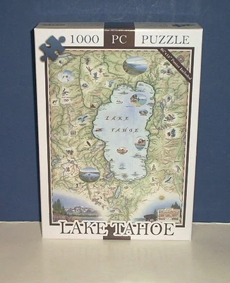 Xplorer Maps LAKE TAHOE 1000 Piece Jigsaw Puzzle New Sealed - Image 1 of 2