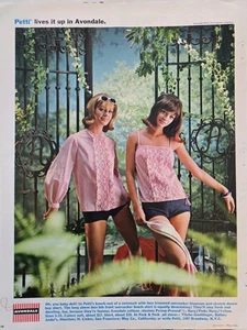 Trajes de baño de tela Petti Avondale 1965 para mujer anuncio de moda vintage  - Imagen 1 de 1