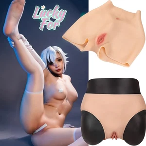Silicone Fake Vagina Pants Hip Enhancer Transgender Panties For Crossdresser - Bild 1 von 28