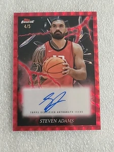 2024-25 Topps Finest Steven Adams Red Electrifying Auto /5 Houston Rockets - Bild 1 von 3
