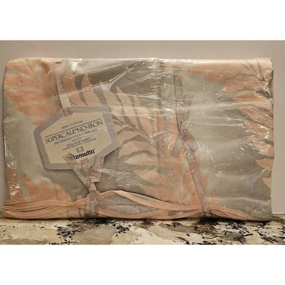 Wamsutta FULL FLAT SHEET Supercale Easy-Care OMBRÉ 200 Thread TROPICAL PRINT VTG - Image 1 of 4