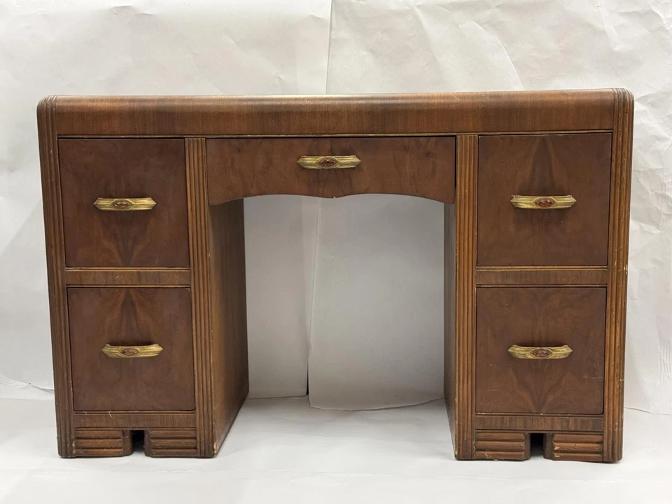 Vintage Art Deco Waterfall 46" Vanity  - Image 1 of 4