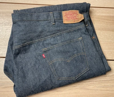 Pantalones de mezclilla Levis 501xx de colección años 70 para hombre 60x40 índigo botón mosca rectos nuevos sin etiquetas Foto 1 de 4