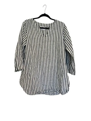 Fabulous by P C Crafts 豪华亚麻条纹上衣 — 第 1/4 张图片