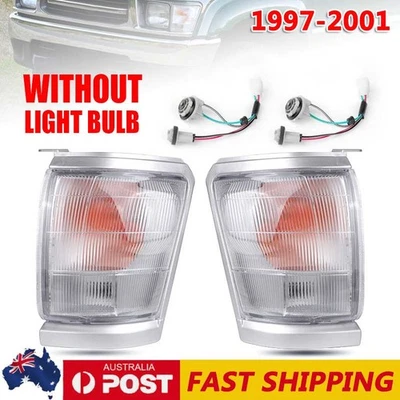 Pair Corner Indicators Blinker Park Lights for Toyota Hilux 1997 1998 1999-2001 - image 1 of 4